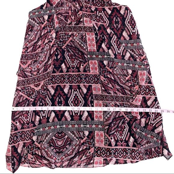 BCBGeneration Tribal Ikat Flutter Crossback Mini Dress Size Medium - Picture 15 of 16